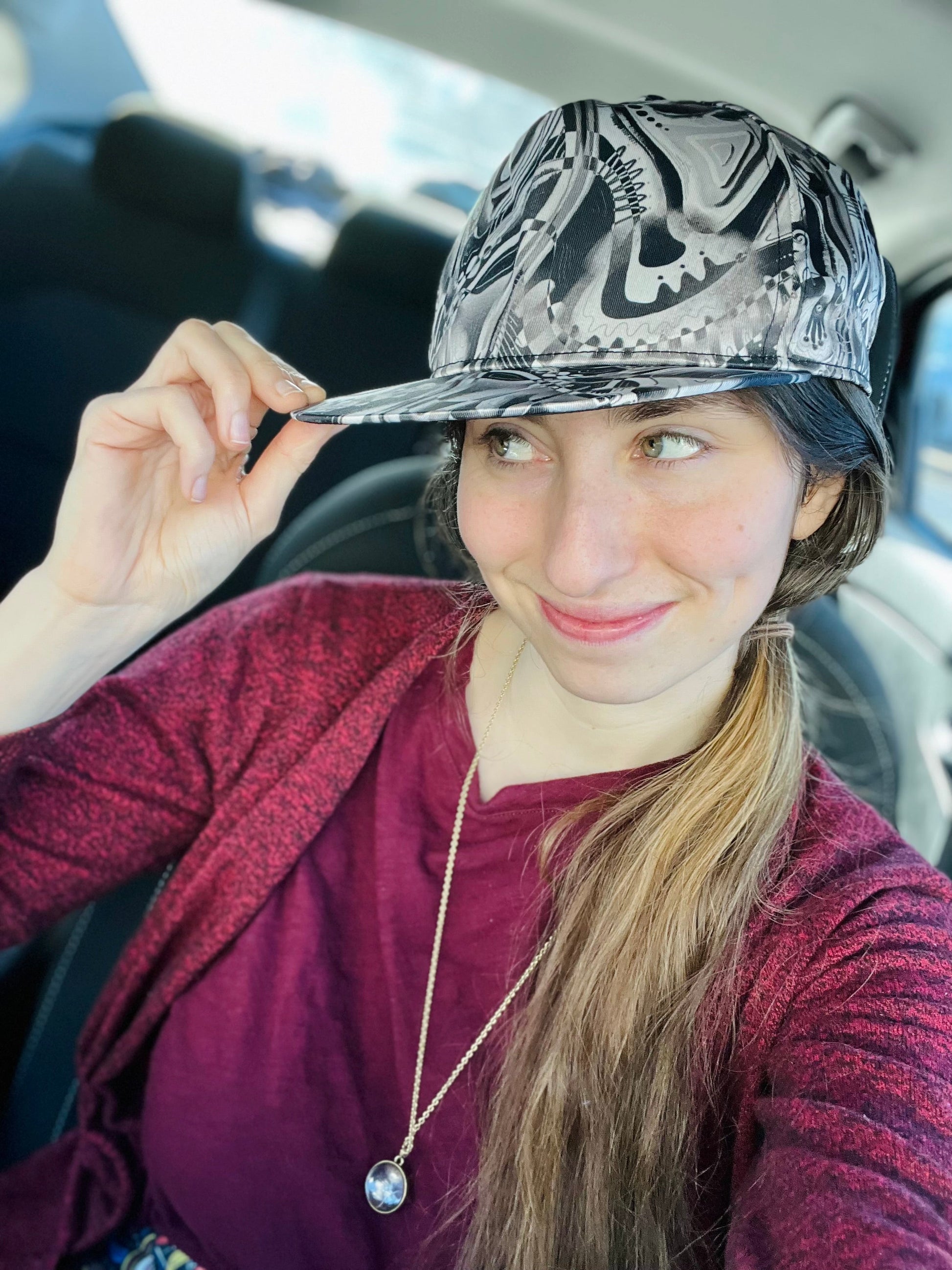 "Emotion Erosion" - Flat Brim Baseball Hat | Hats | All Around Artsy Fashion