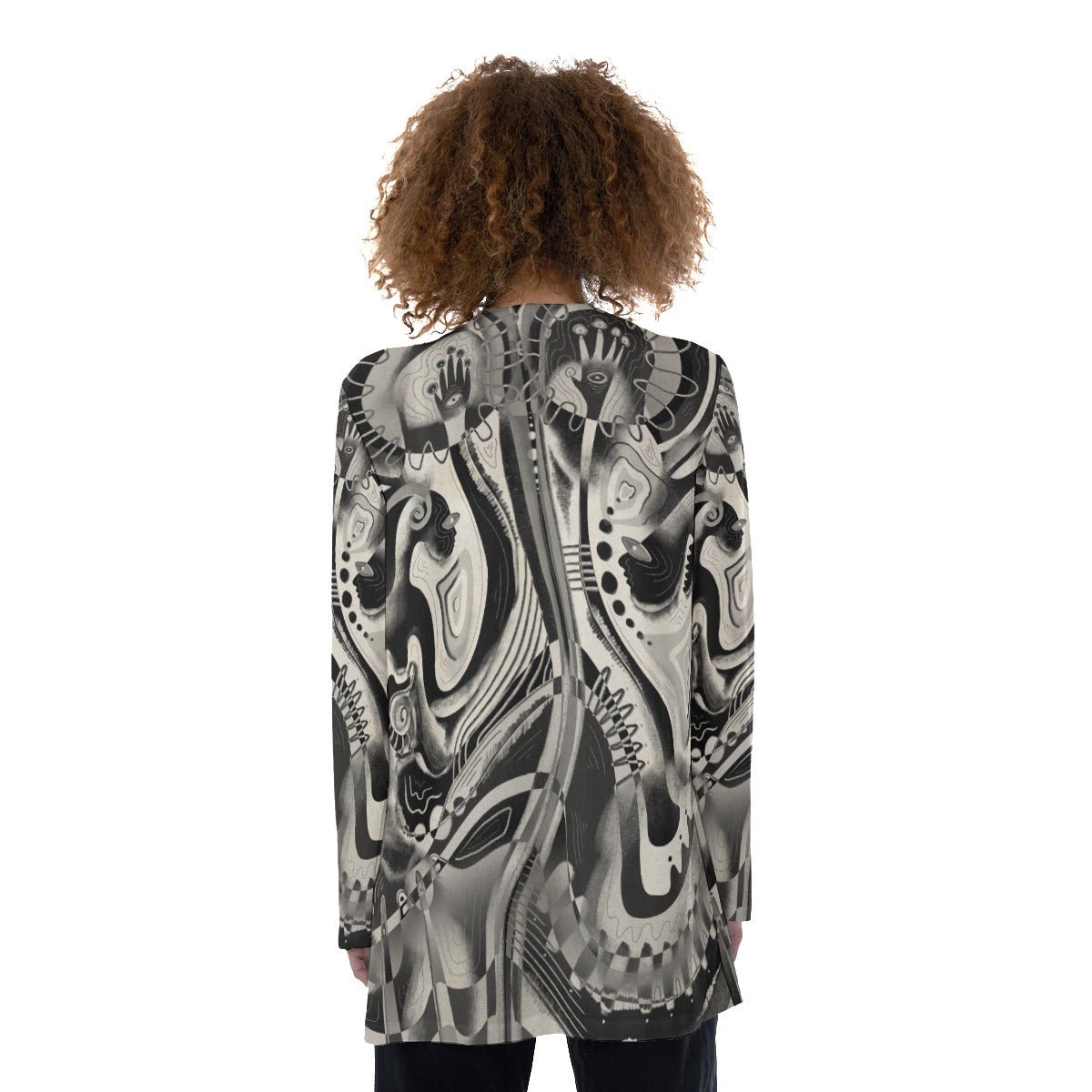 "Emotion Erosion" - Women's Cardigan | Jackets & Hoodies | All Around Artsy Fashion
