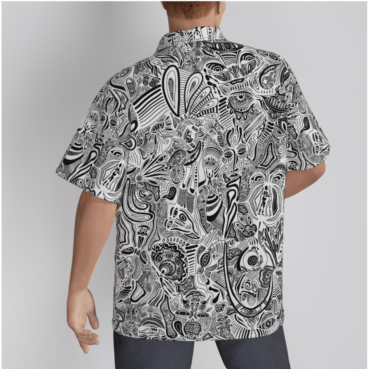"Hide and Seek" - Men's Hawaiian Shirt | Shirts & Tops | All Around Artsy Fashion