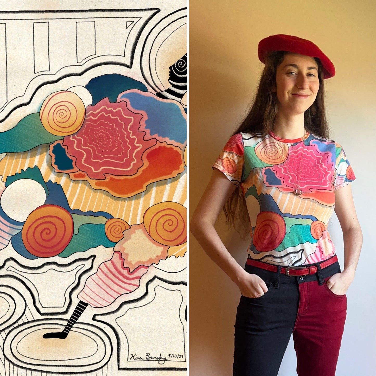 "Lost In Transition" - Women's T-Shirt | T-Shirts | All Around Artsy Fashion