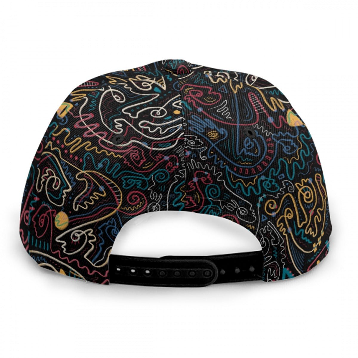 "Soul Scribbles" - Flat Brim Baseball Hat | Hats | All Around Artsy Fashion