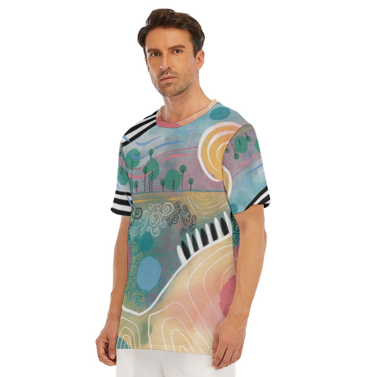 "Summer Serendipity" - Men's T-Shirt | T-Shirts | All Around Artsy Fashion
