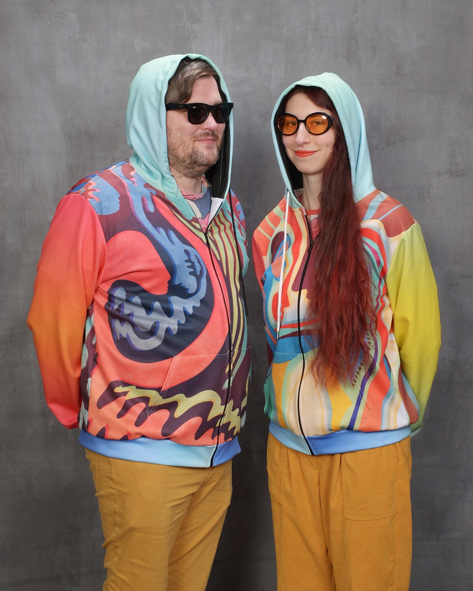 "Vintage Nomad" - Zip Up Hoodie | Jackets & Hoodies | All Around Artsy Fashion