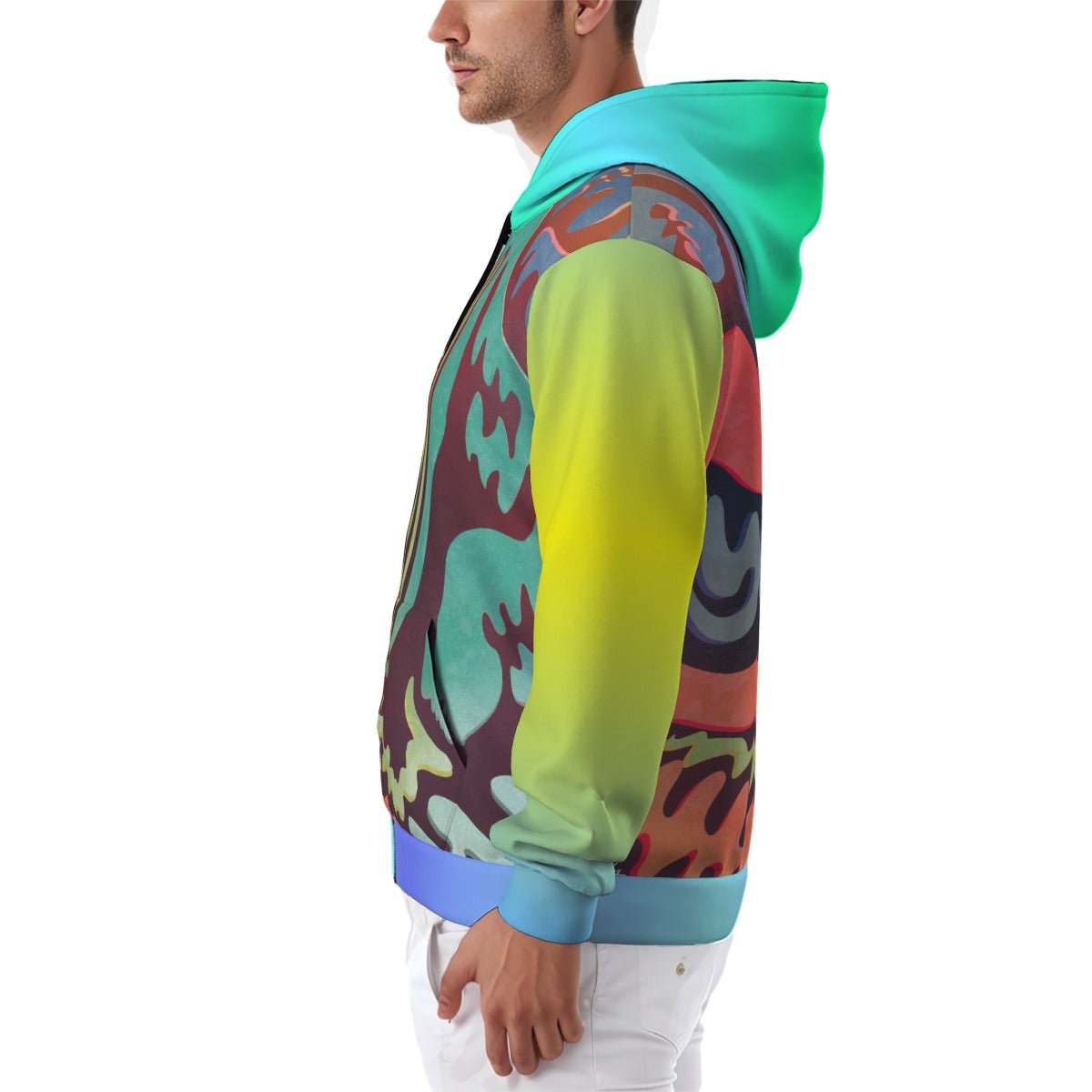 "Vintage Nomad" - Zip Up Hoodie | Jackets & Hoodies | All Around Artsy Fashion