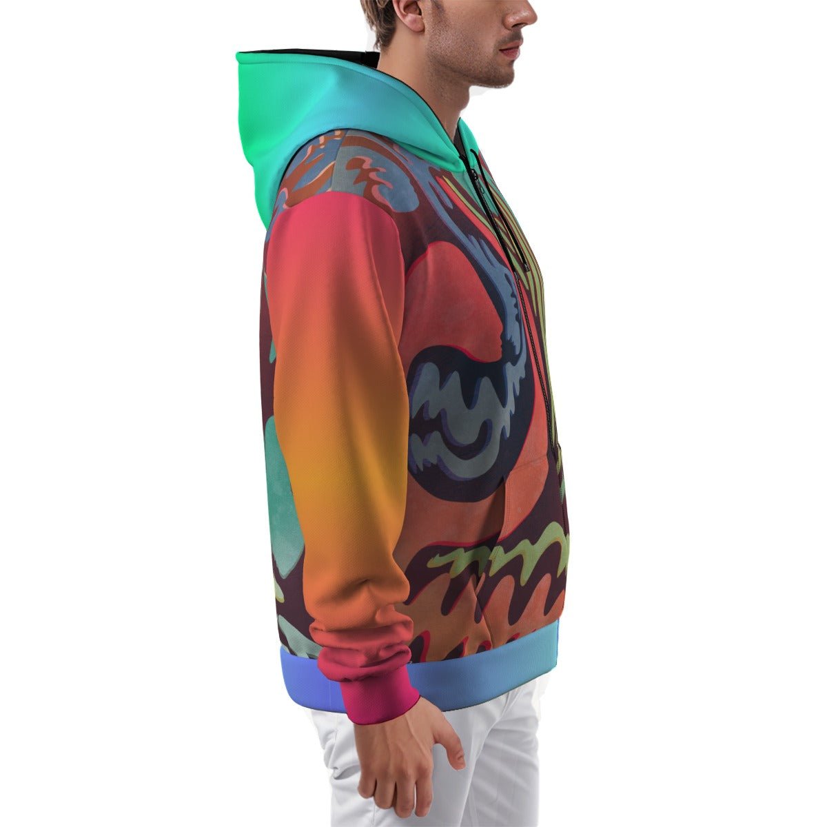 "Vintage Nomad" - Zip Up Hoodie | Jackets & Hoodies | All Around Artsy Fashion