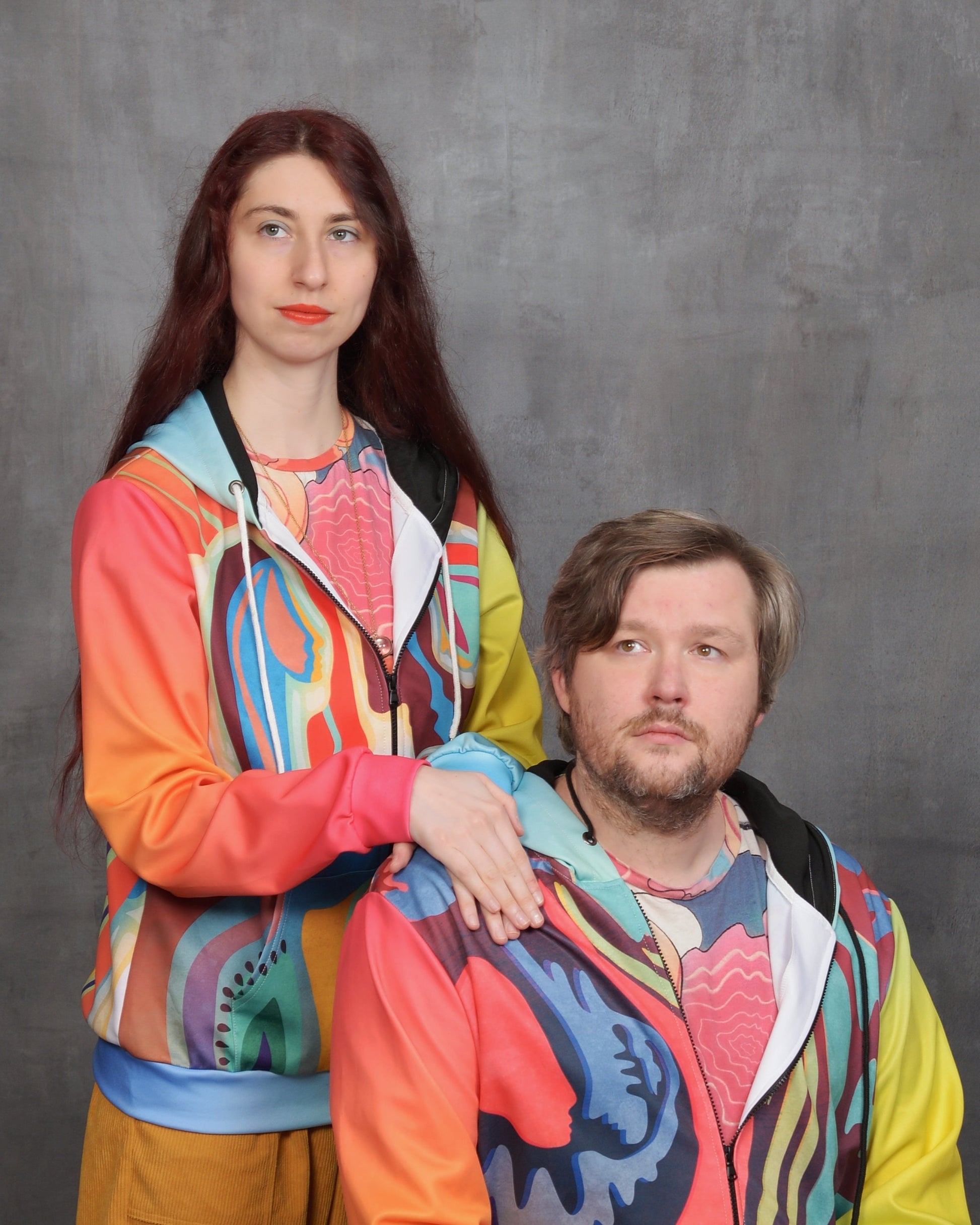 "Vintage Nomad" - Zip Up Hoodie | Jackets & Hoodies | All Around Artsy Fashion