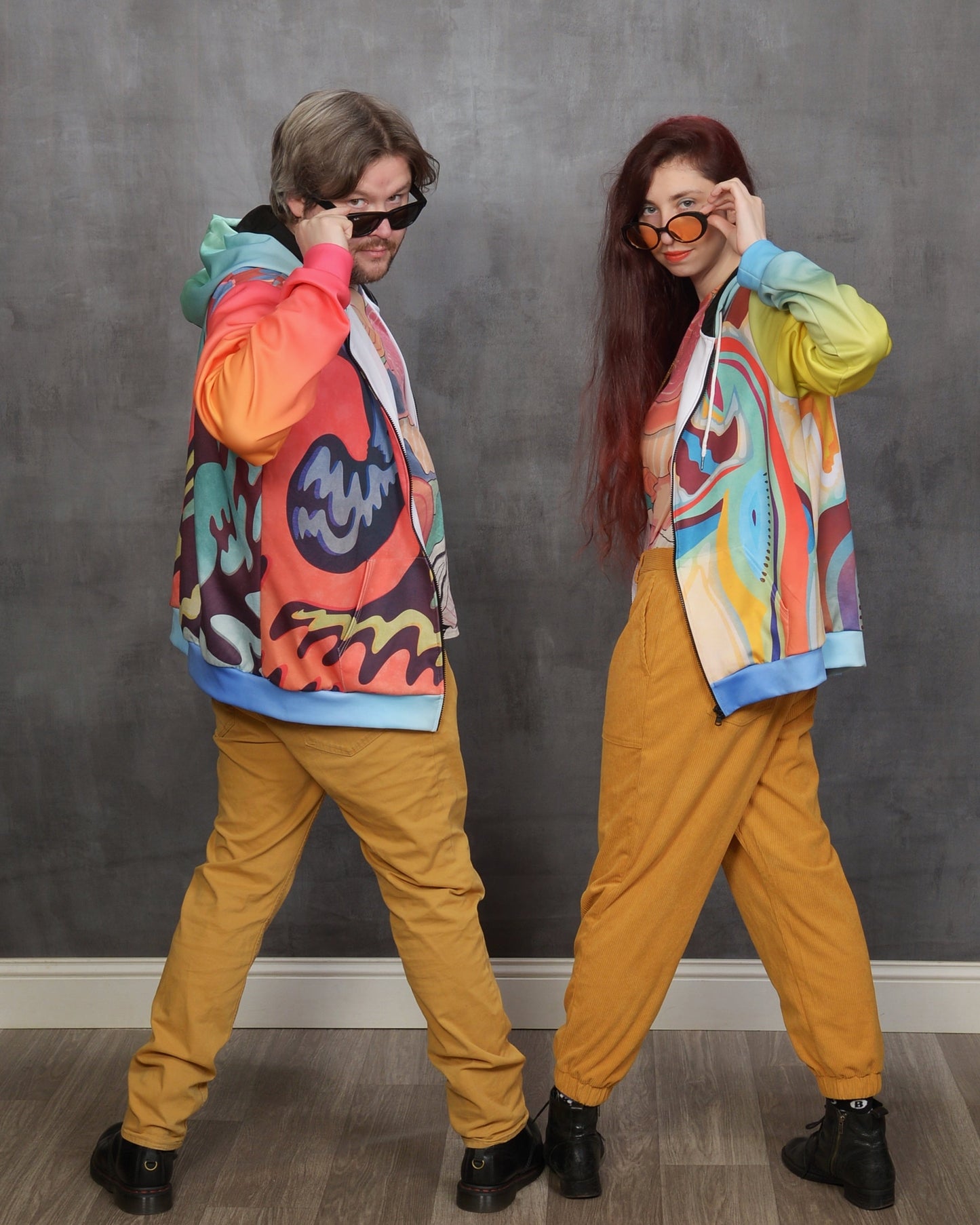 "Vintage Nomad" - Zip Up Hoodie | Jackets & Hoodies | All Around Artsy Fashion