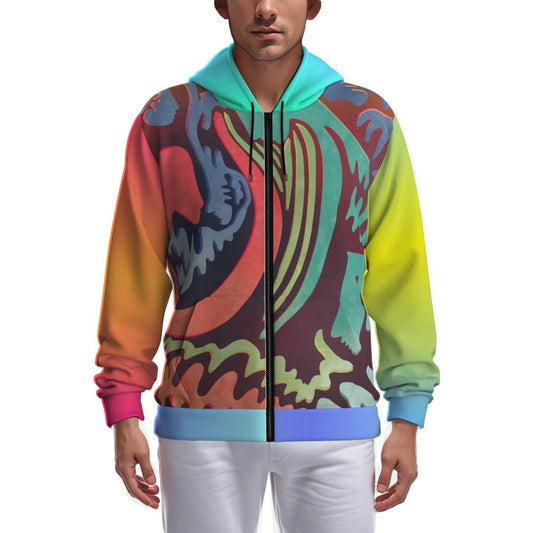 "Vintage Nomad" - Zip Up Hoodie | Jackets & Hoodies | All Around Artsy Fashion