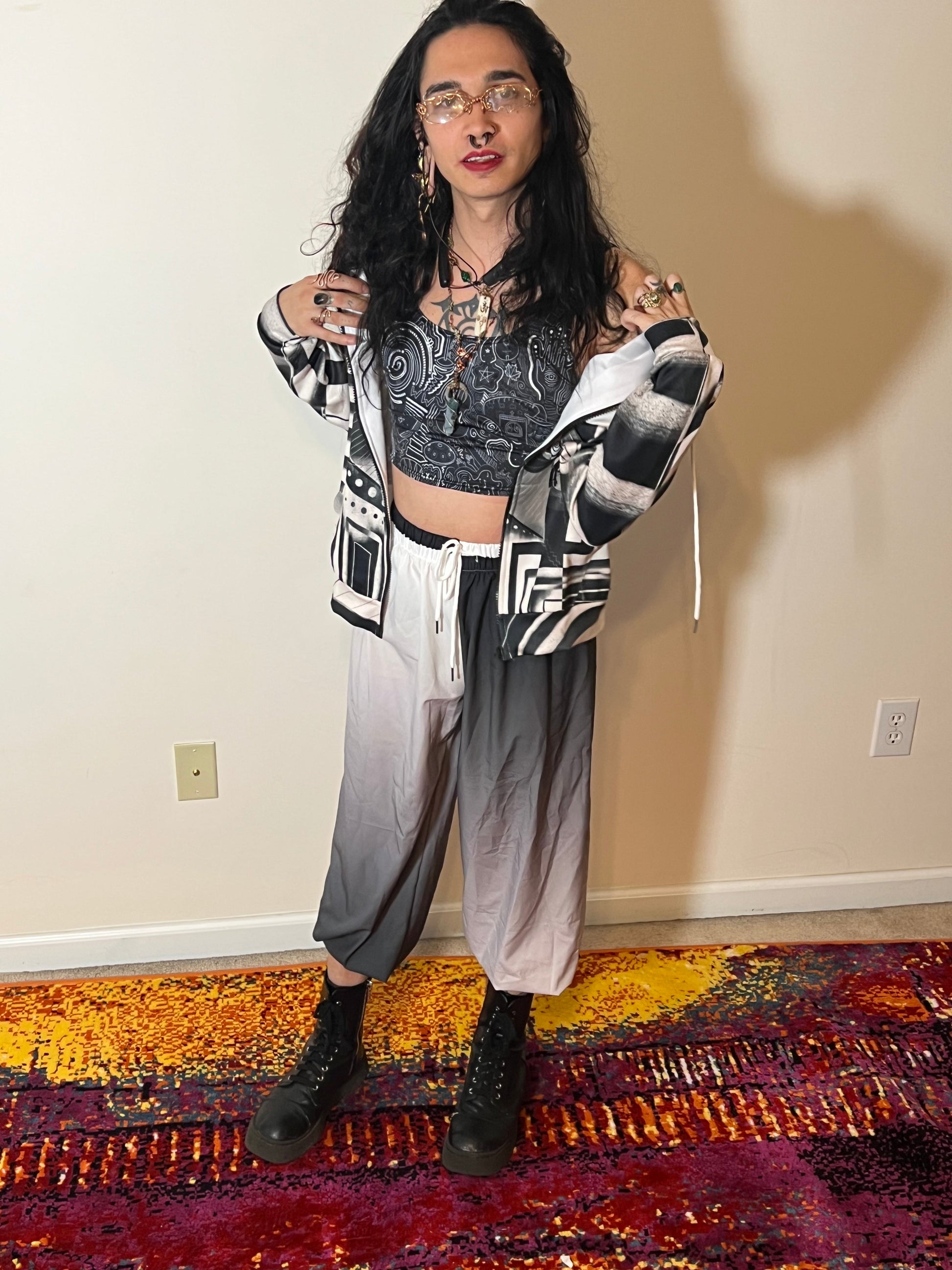 "Wasted Wine" - Crop Top | Shirts & Tops | All Around Artsy Fashion