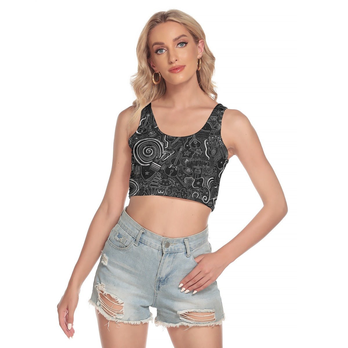 "Wasted Wine" - Crop Top | Shirts & Tops | All Around Artsy Fashion