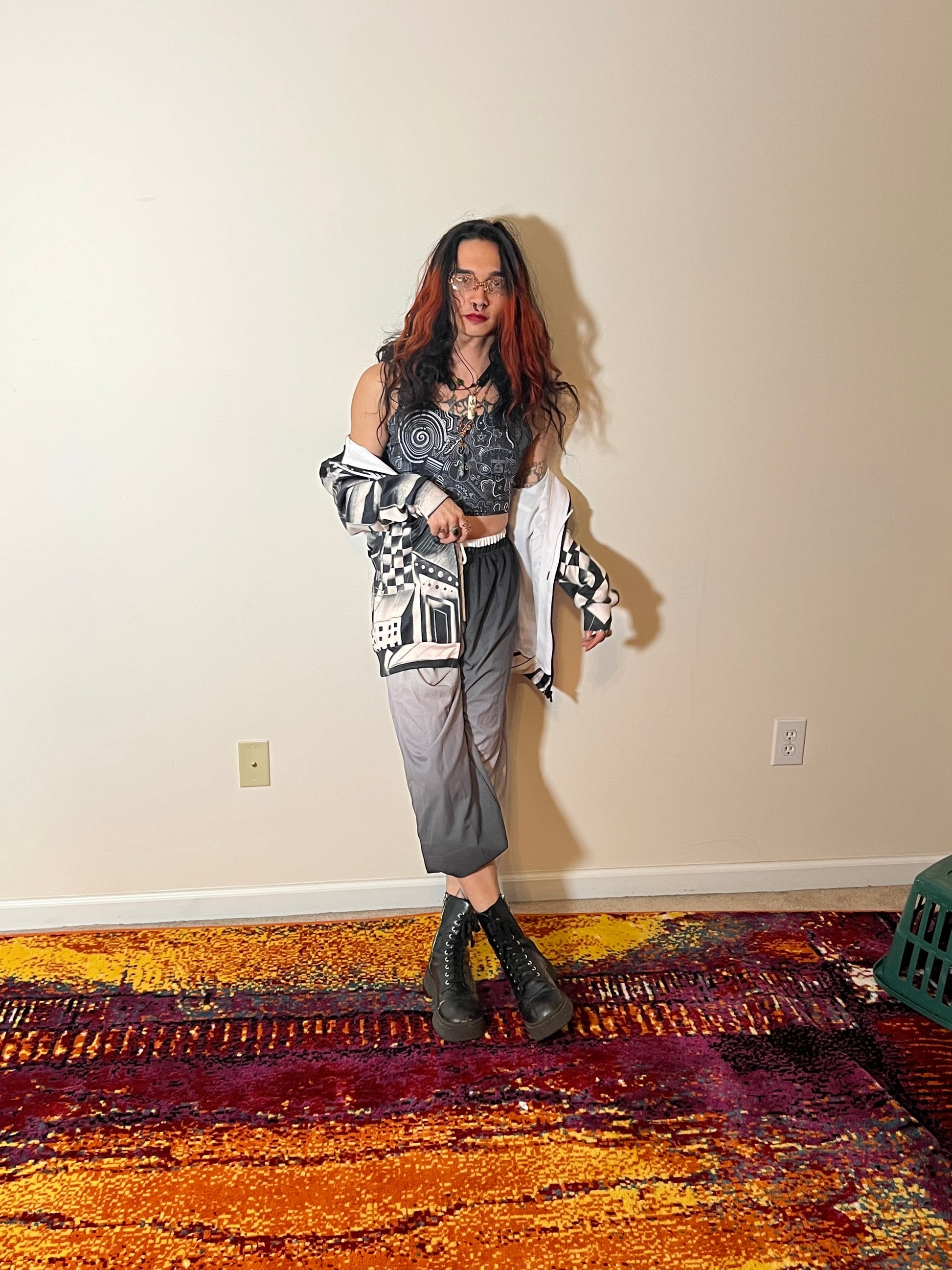 "Wasted Wine" - Crop Top | Shirts & Tops | All Around Artsy Fashion