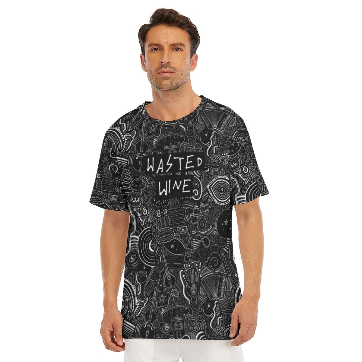 "Wasted Wine" - Men's T-Shirt | T-Shirts | All Around Artsy Fashion