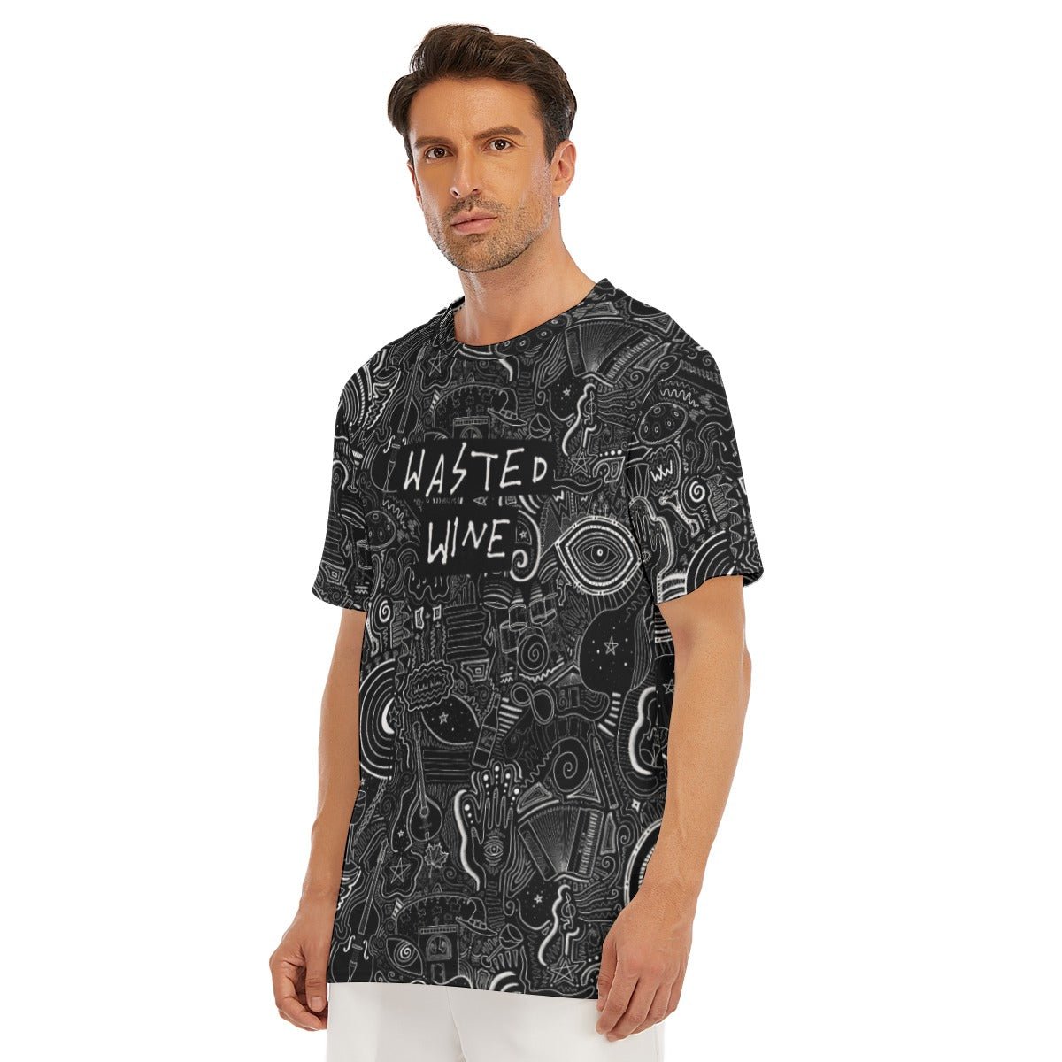"Wasted Wine" - Men's T-Shirt | T-Shirts | All Around Artsy Fashion