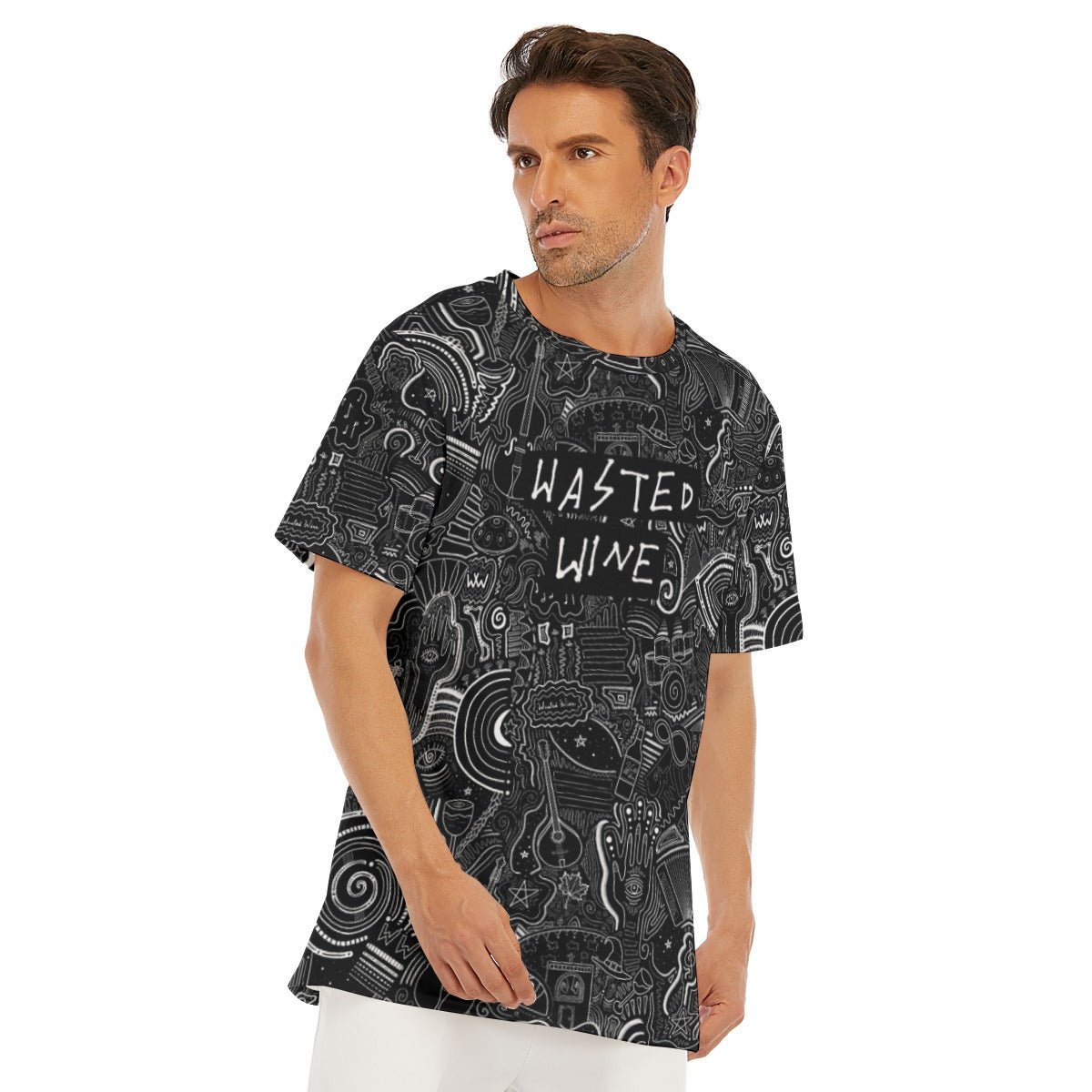 "Wasted Wine" - Men's T-Shirt | T-Shirts | All Around Artsy Fashion
