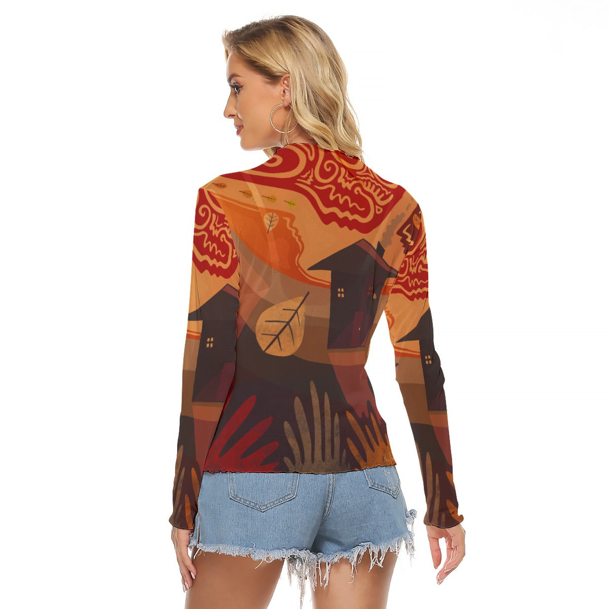 "October" Mesh Shirt