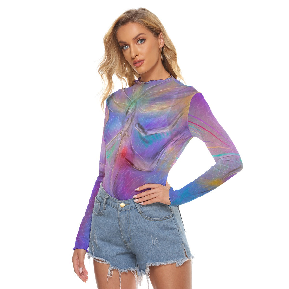 "Purple People" Mesh Shirt