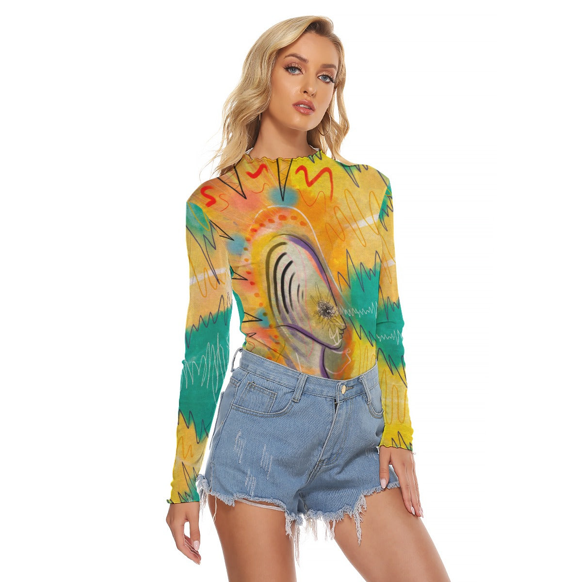"Transfixing" Mesh Shirt