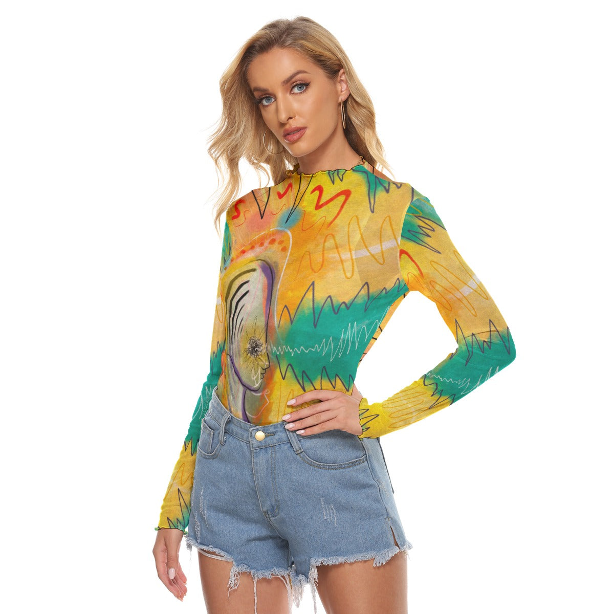 "Transfixing" Mesh Shirt