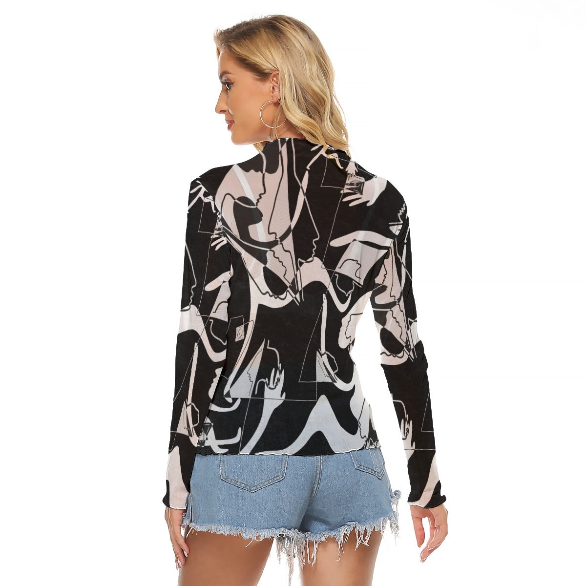 "Inertia Illusion" Mesh Shirt