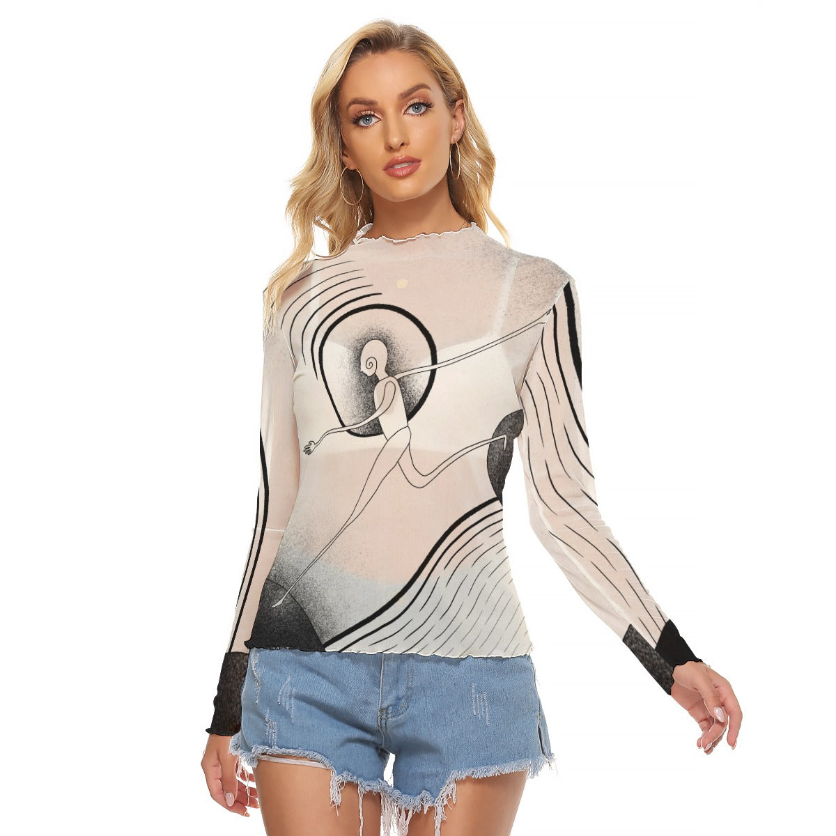 "The Leap" Mesh Shirt