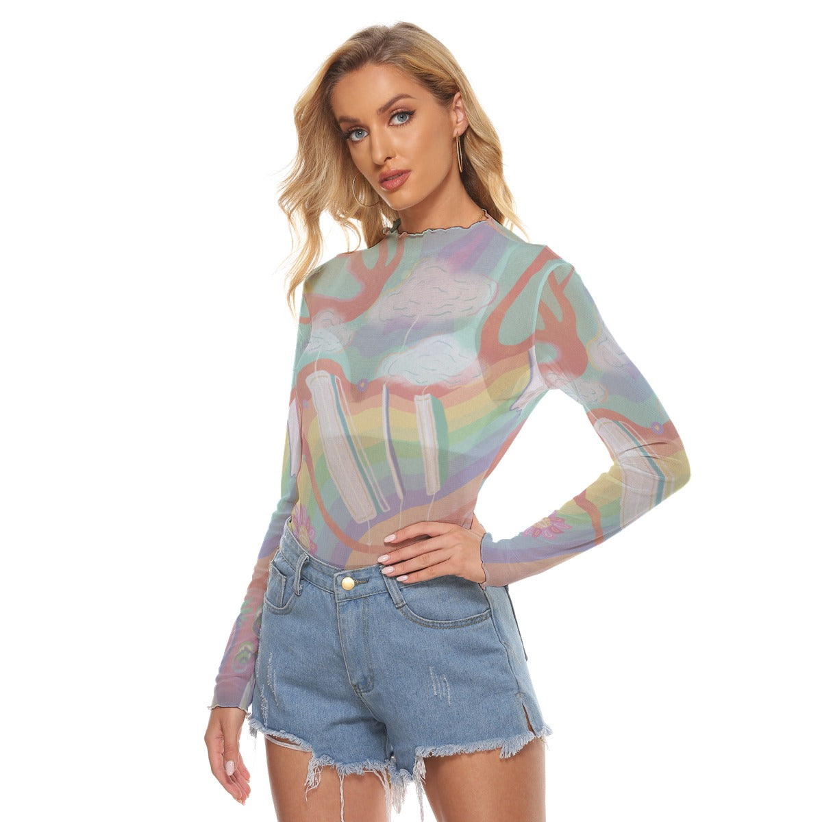 "April" Mesh Shirt