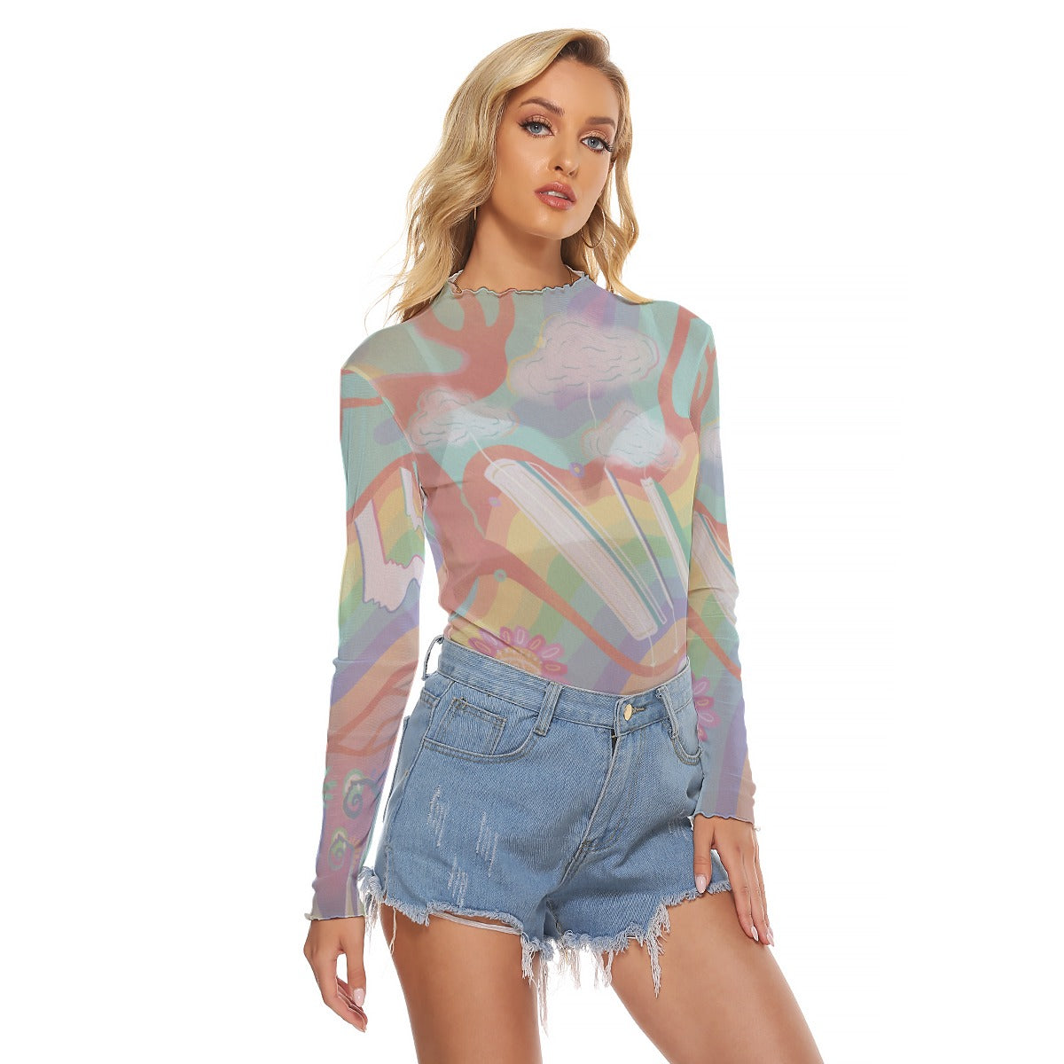"April" Mesh Shirt