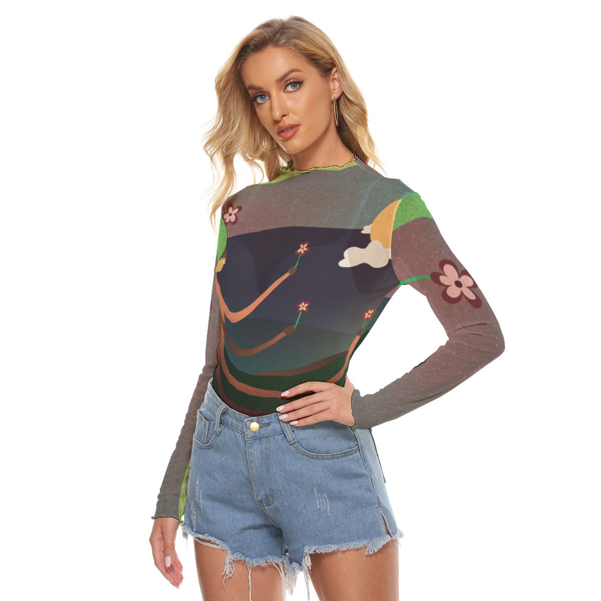"Well Rooted" Mesh Shirt