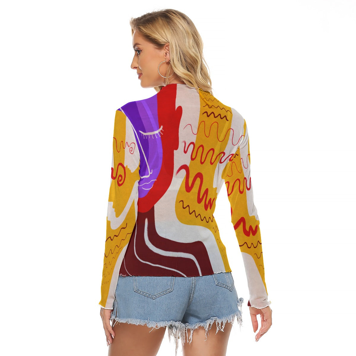 "Vibing Out" Mesh Shirt