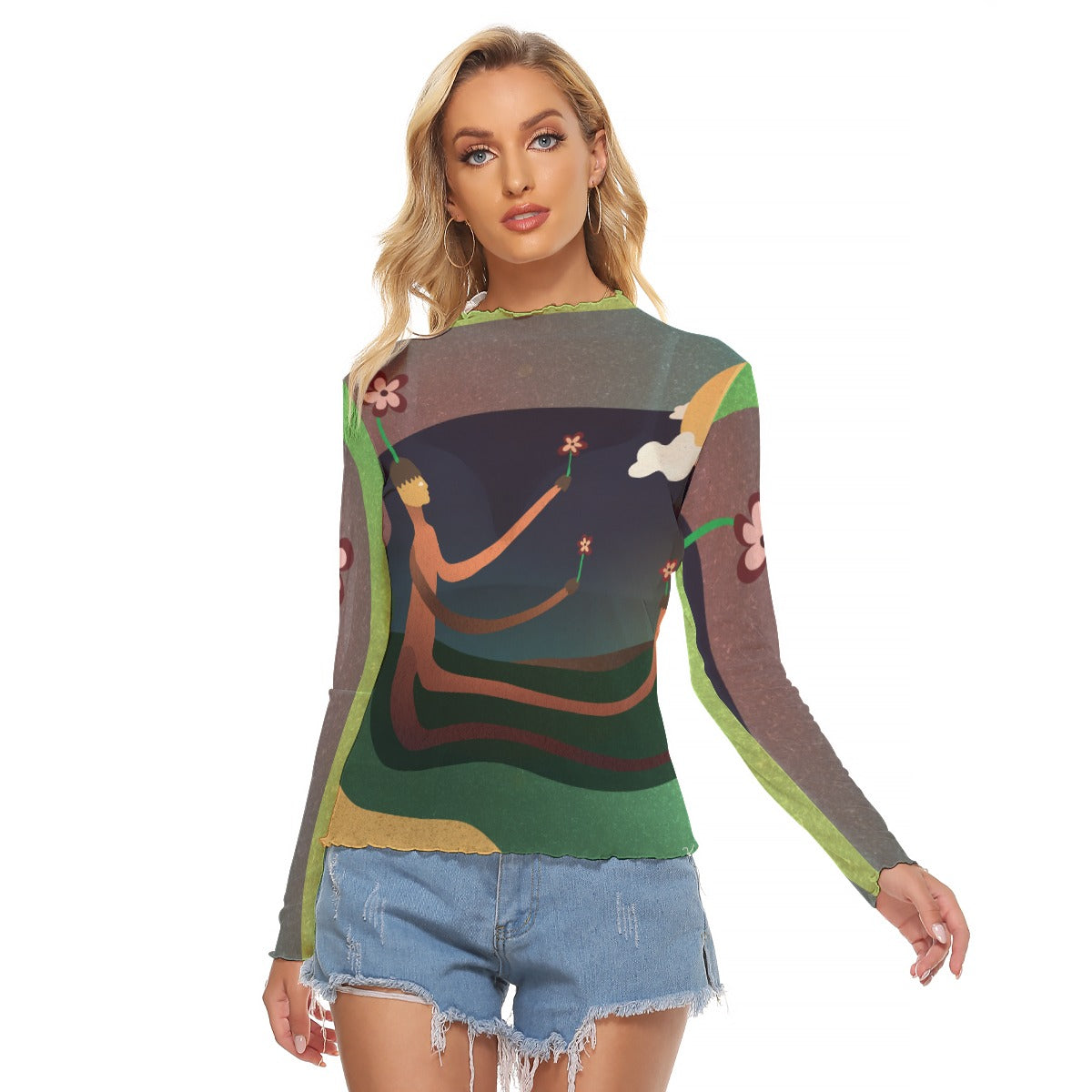 "Well Rooted" Mesh Shirt