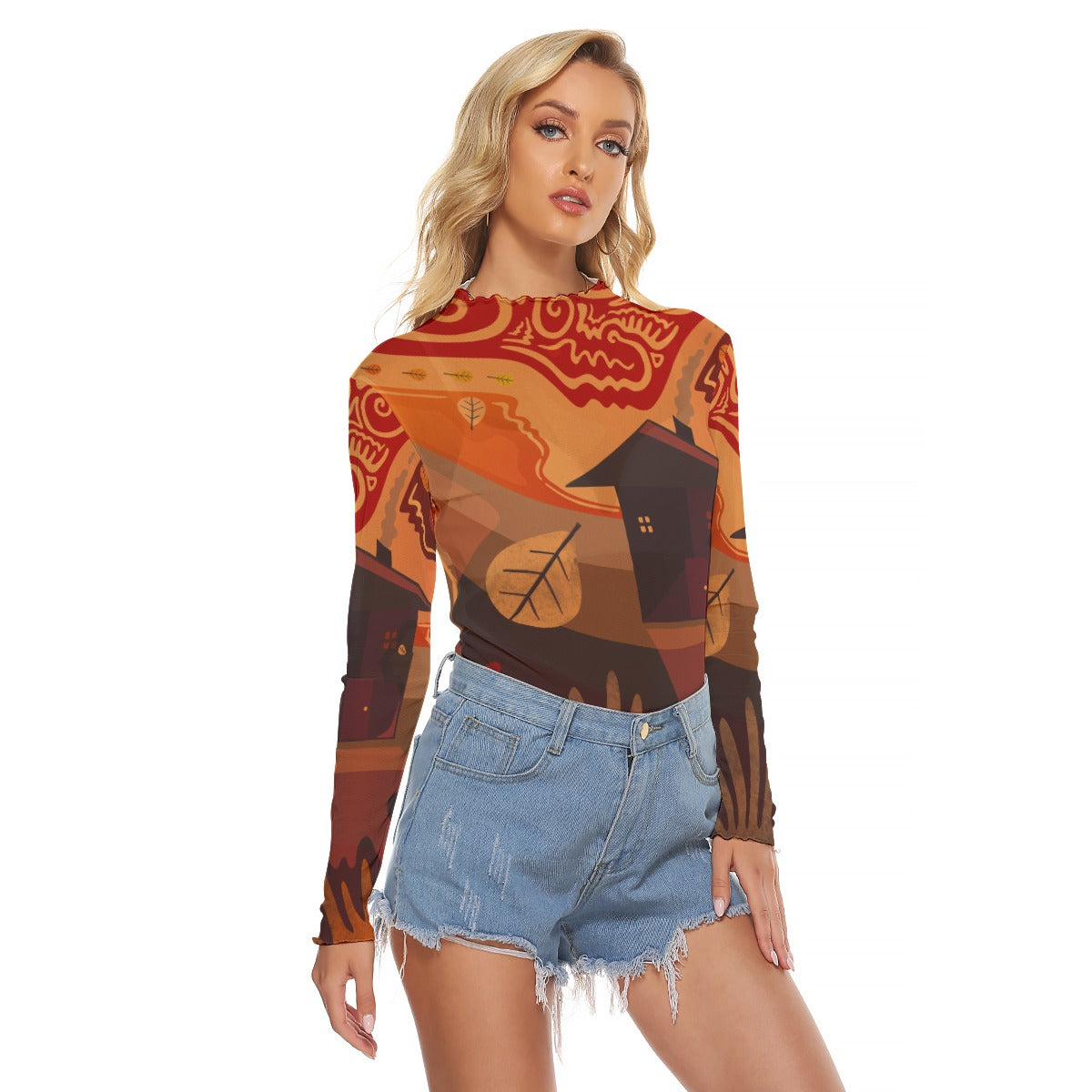 "October" Mesh Shirt