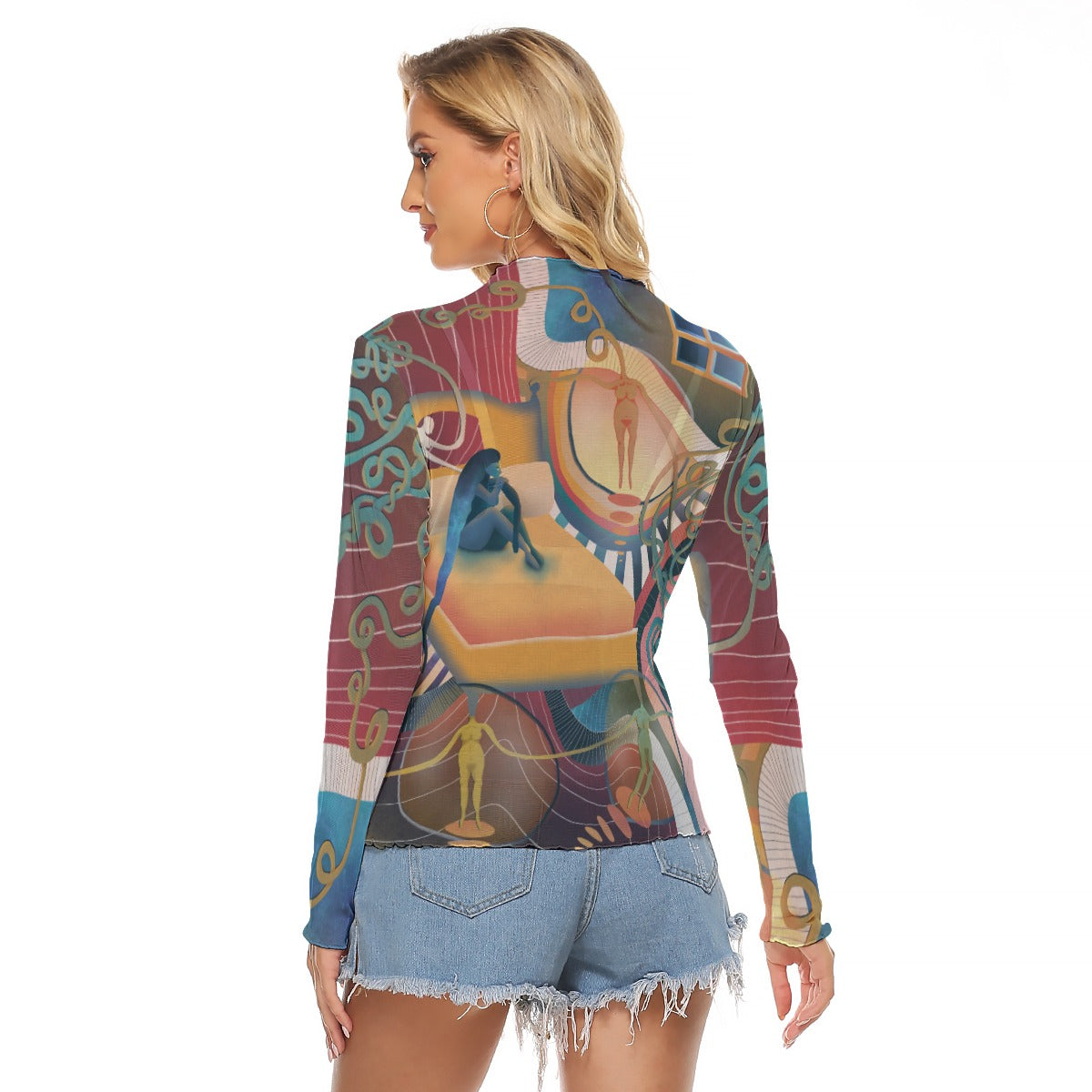 "Hypnogogic Hideaway" Mesh Shirt