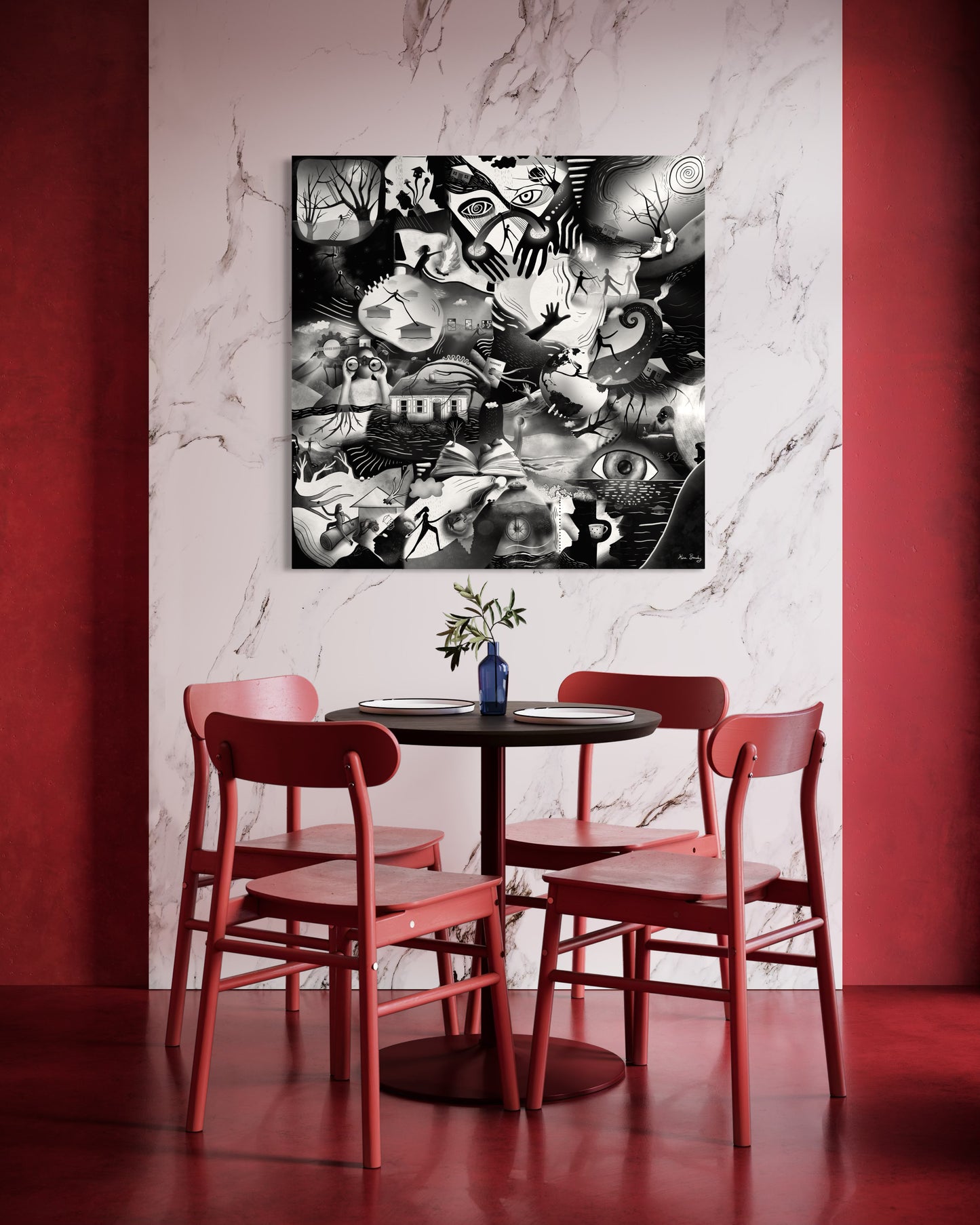 Canvas Art Print: "Story Of A Storm"