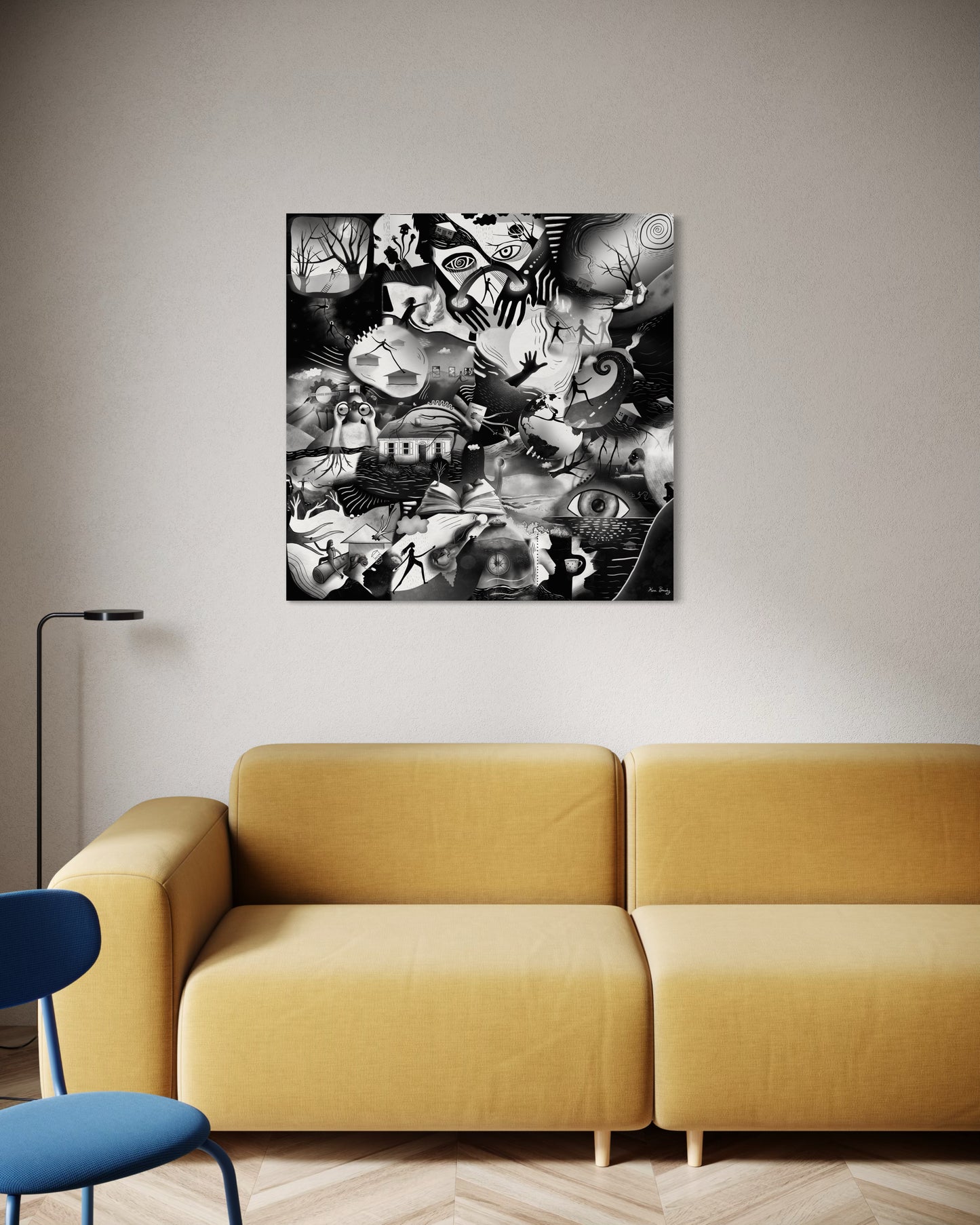 Canvas Art Print: "Story Of A Storm"