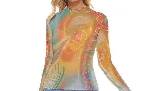 "Awakened" Mesh Shirt | Shirts & Tops | All Around Artsy Fashion