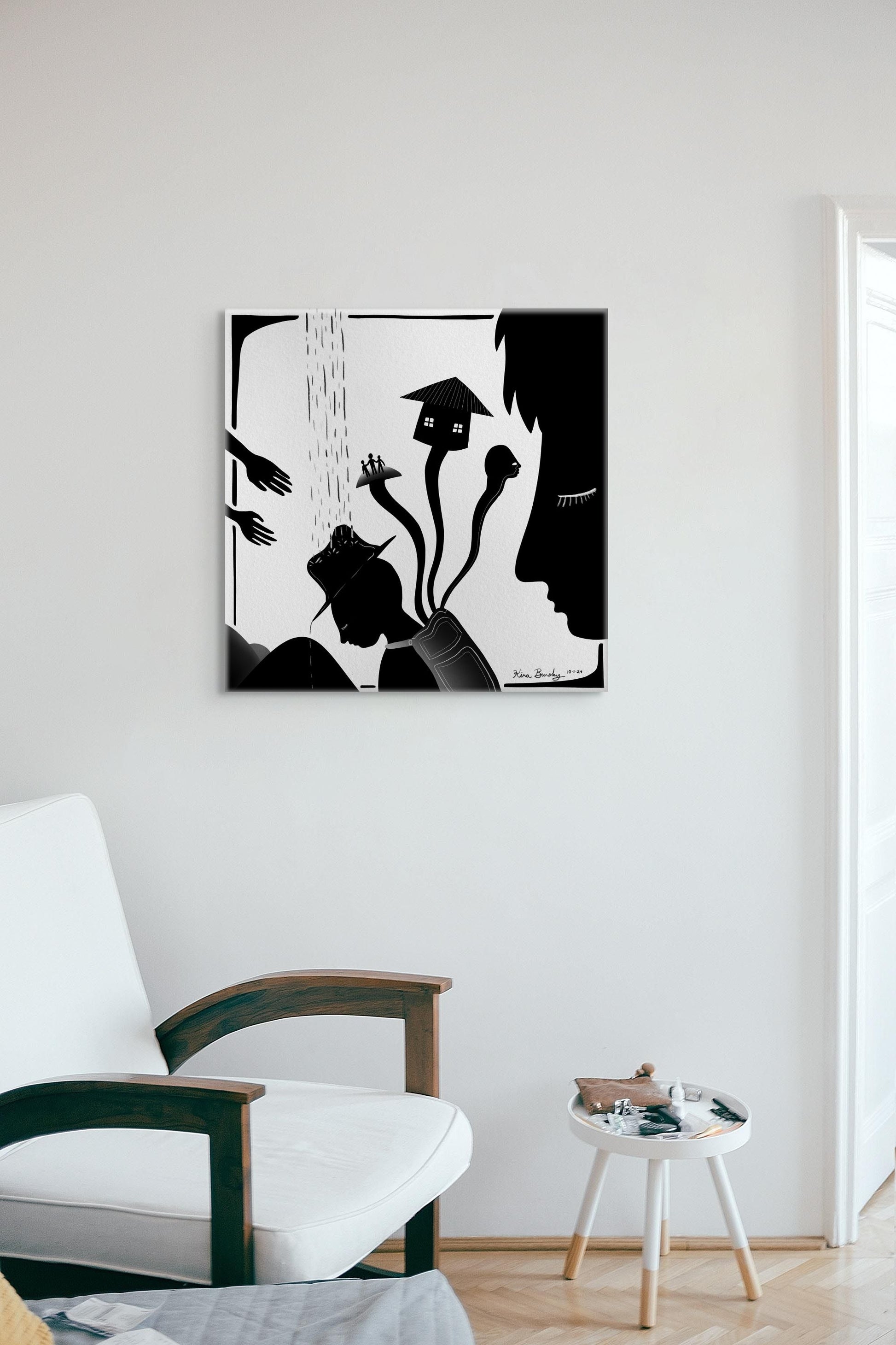 "Backpack" - Signed Art Print | Art Print | All Around Artsy Fashion