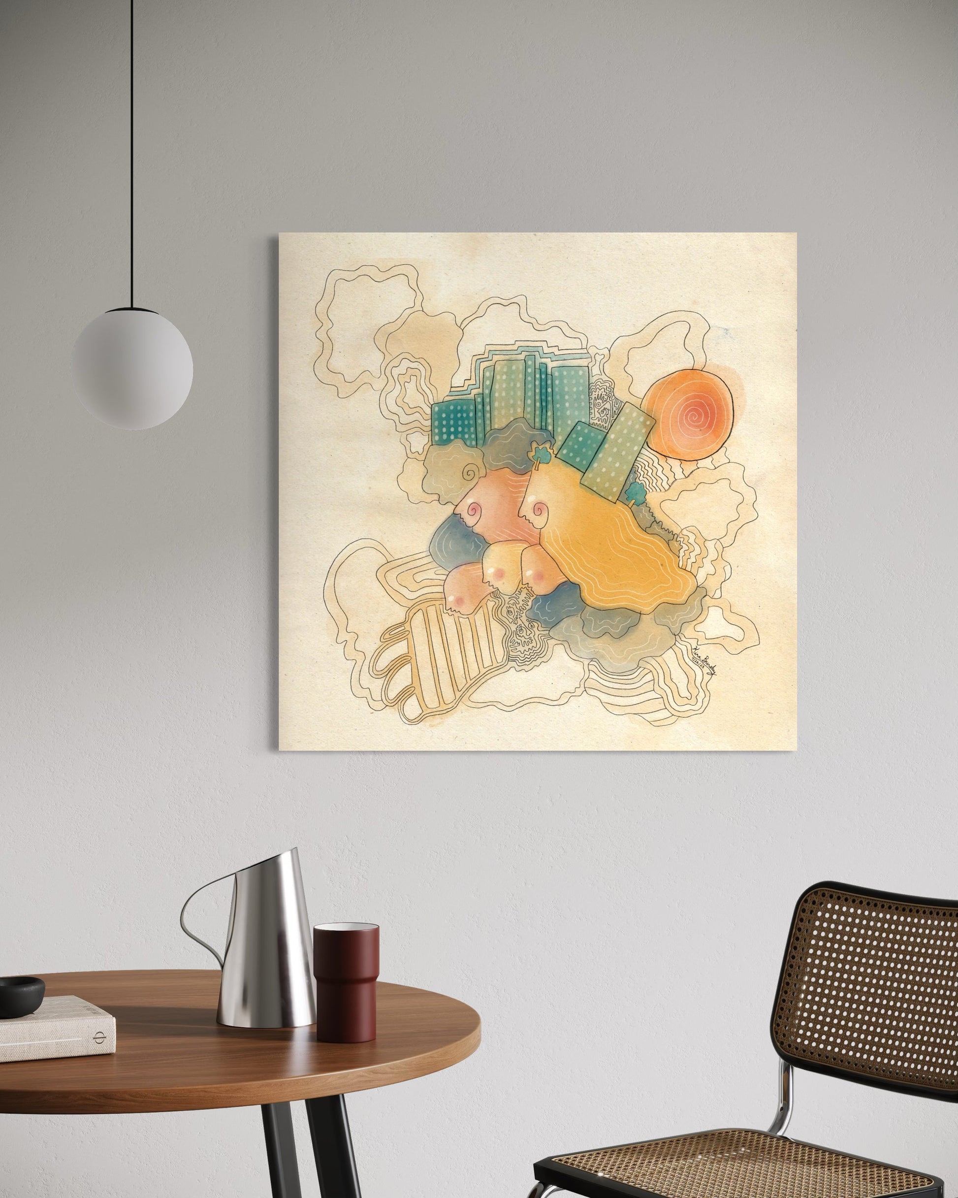 Canvas Art Print: "As Above, So Below" | Art Print | All Around Artsy Fashion