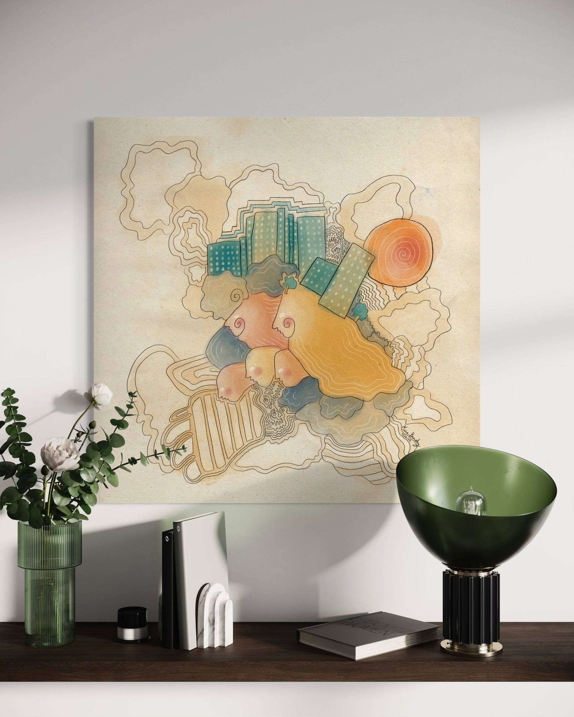 Canvas Art Print: "As Above, So Below" | Art Print | All Around Artsy Fashion