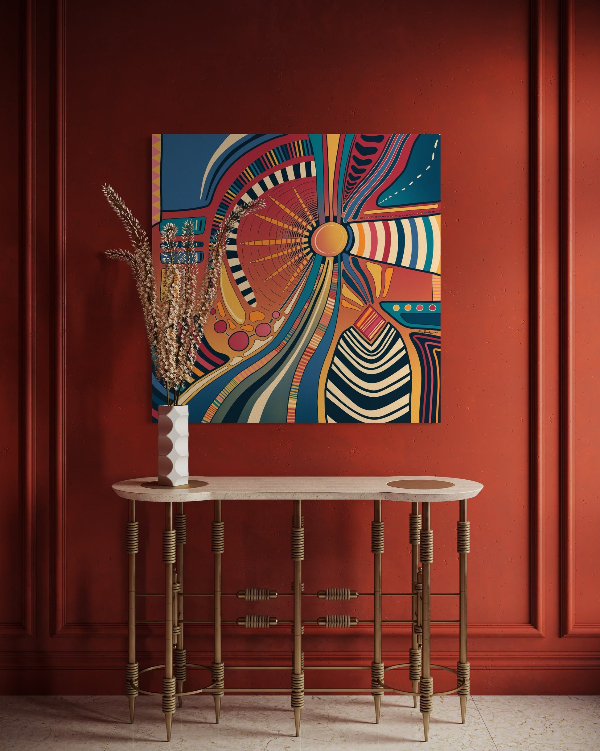 Canvas Art Print: "Circus Sunset" | Art Print | All Around Artsy Fashion