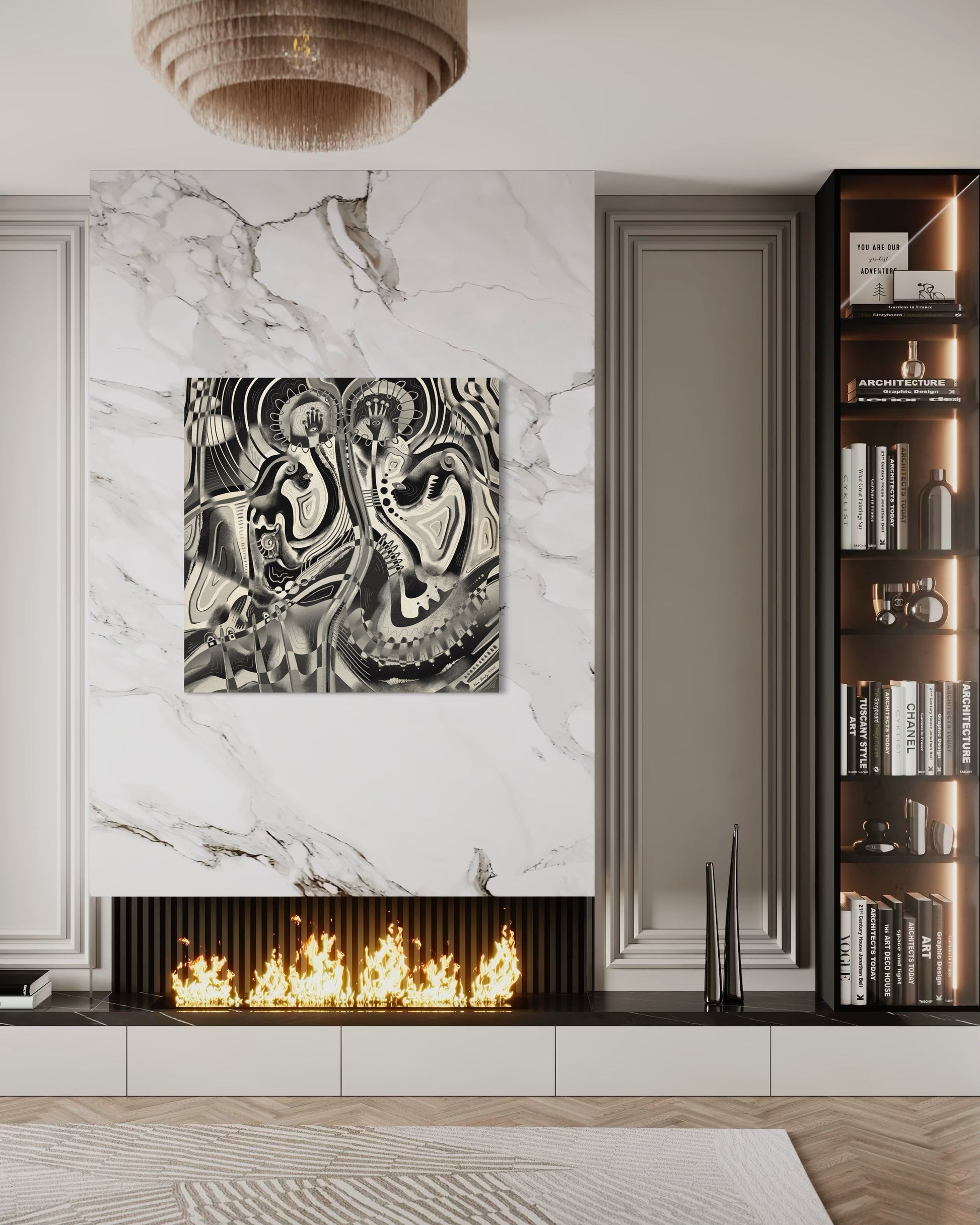 Canvas Art Print: "Emotion Erosion" | Art Print | All Around Artsy Fashion