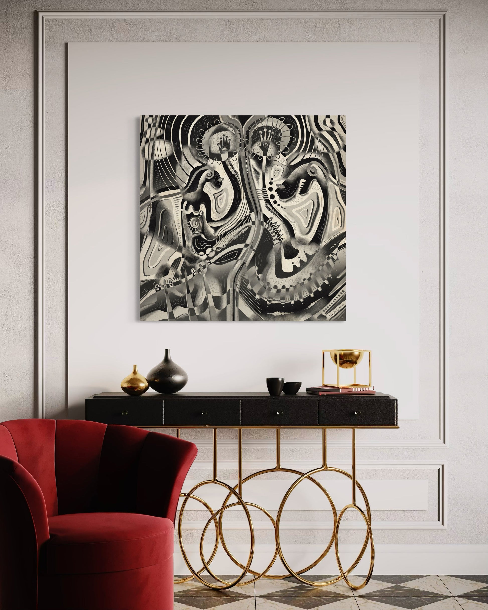 Canvas Art Print: "Emotion Erosion" | Art Print | All Around Artsy Fashion