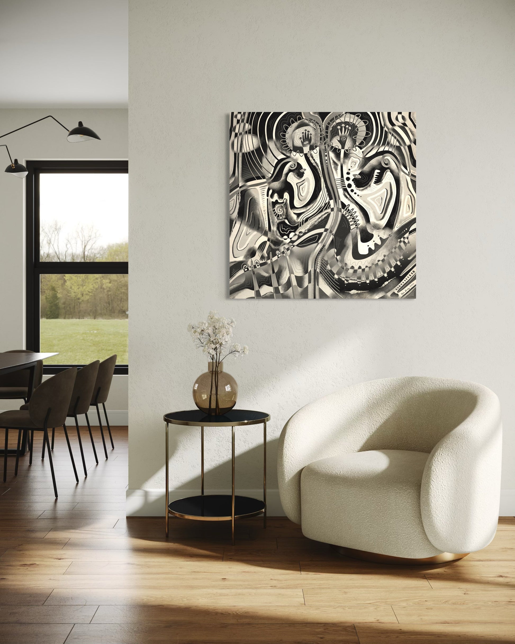Canvas Art Print: "Emotion Erosion" | Art Print | All Around Artsy Fashion