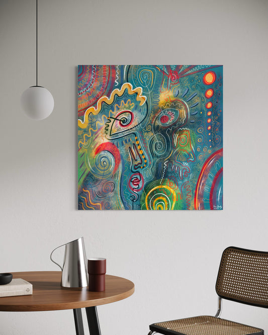 Canvas Art Print: "Graffiti Garden" | Art Print | All Around Artsy Fashion