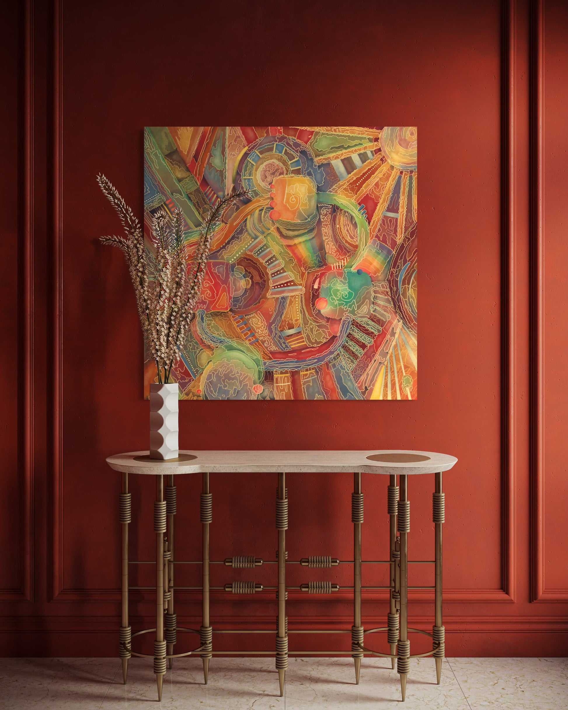 Canvas Art Print: "Labyrinth" | Art Print | All Around Artsy Fashion