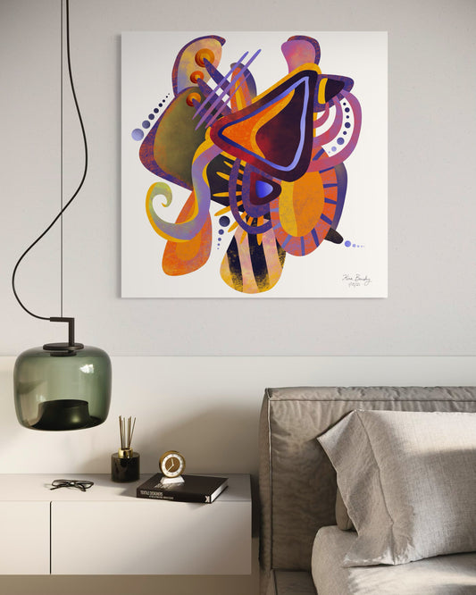Canvas Art Print: "Melodic Abstraction" | Art Print | All Around Artsy Fashion