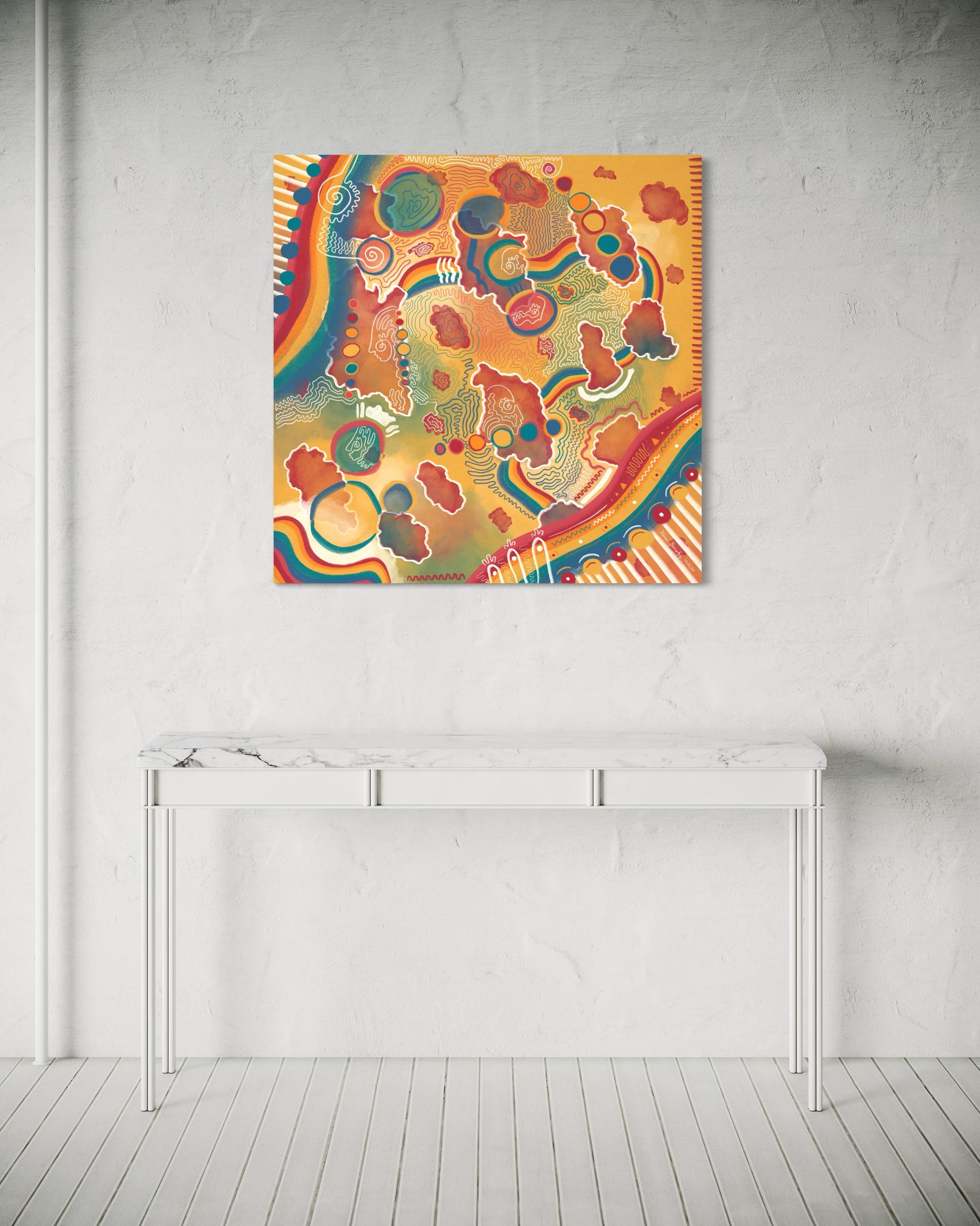 Canvas Art Print: "Mitochondria Map" | Art Print | All Around Artsy Fashion