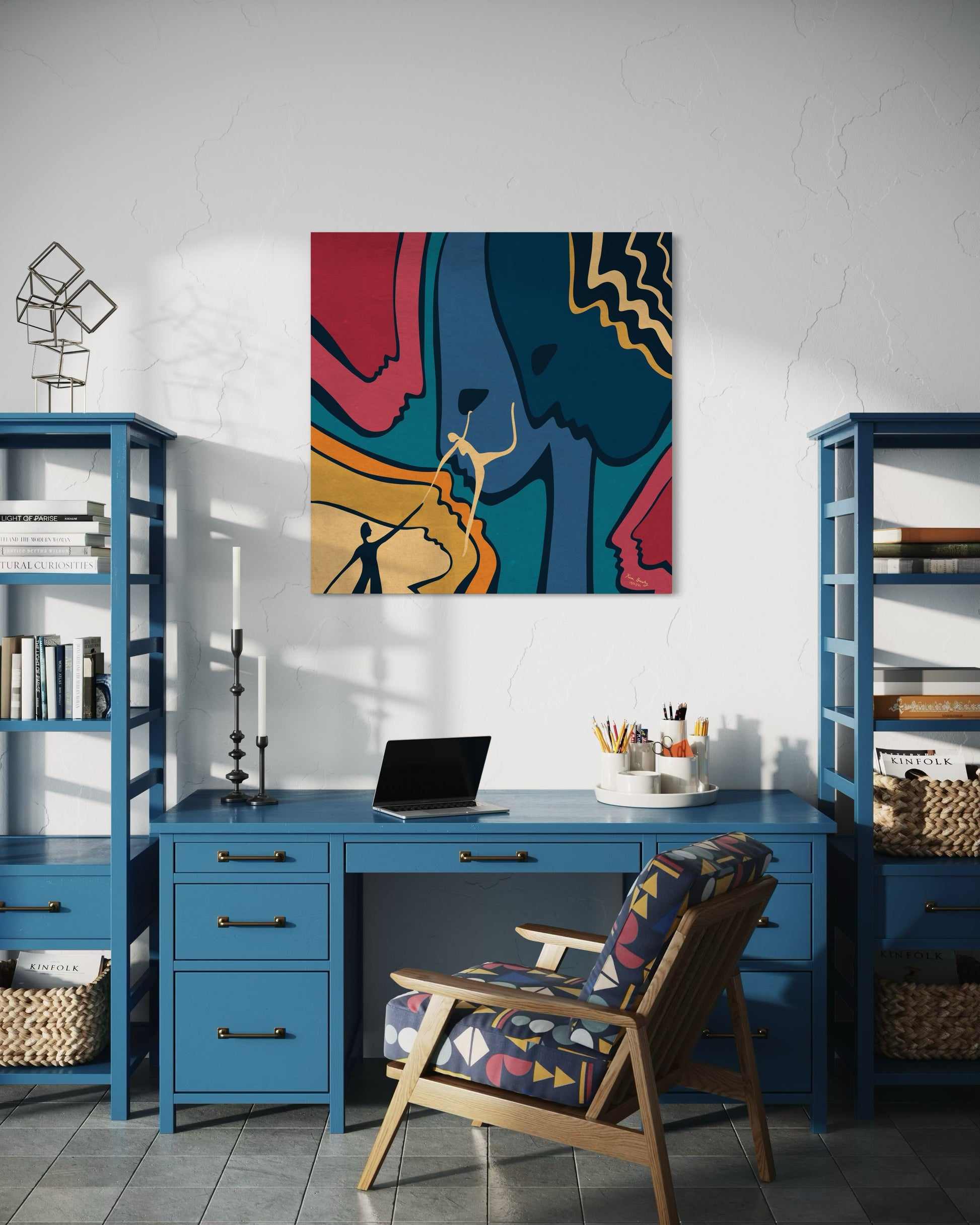 Canvas Art Print: "Rainbow Reach" | Art Print | All Around Artsy Fashion