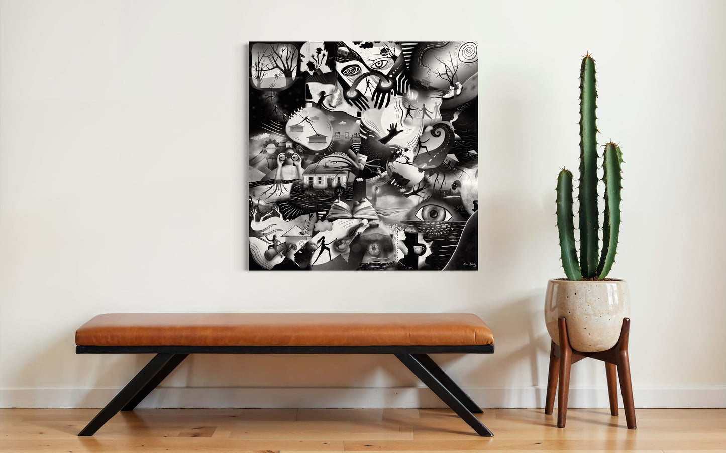 Canvas Art Print: "Story Of A Storm" | Art Print | All Around Artsy Fashion