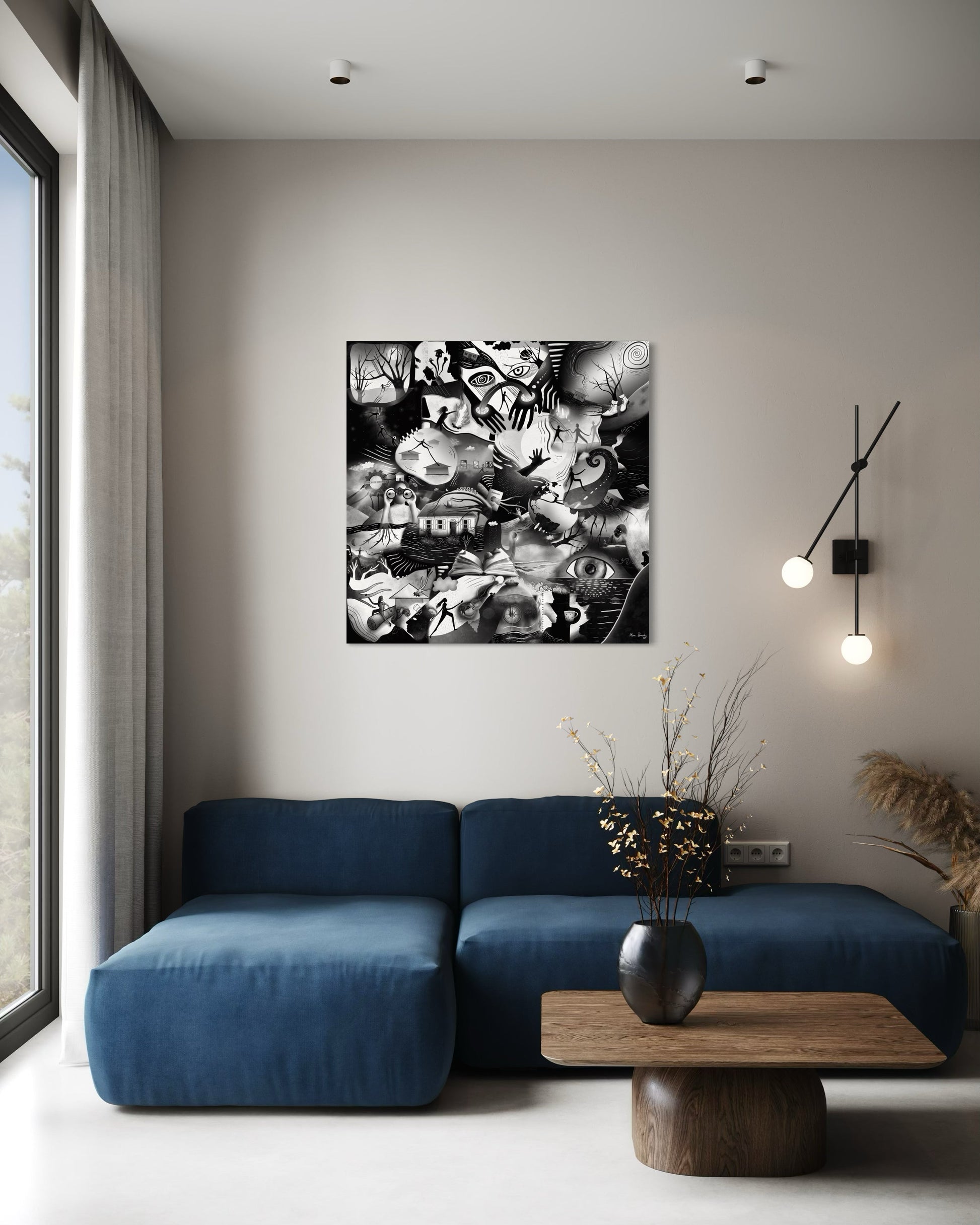 Canvas Art Print: "Story Of A Storm" | Art Print | All Around Artsy Fashion