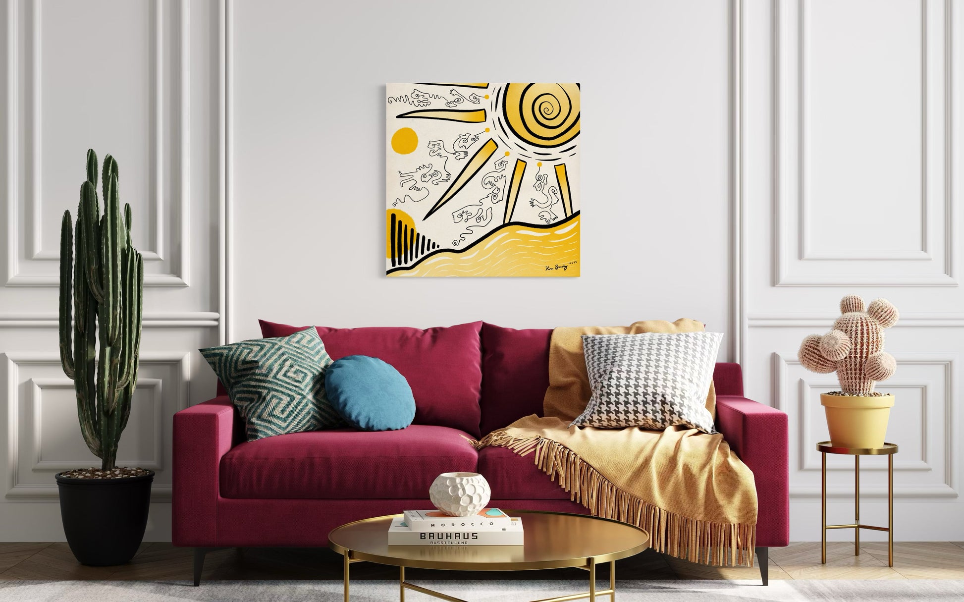 Canvas Art Print: "Sunny Daze" | Art Print | All Around Artsy Fashion