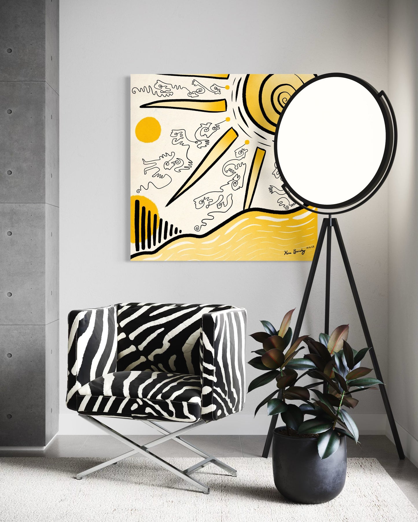 Canvas Art Print: "Sunny Daze" | Art Print | All Around Artsy Fashion